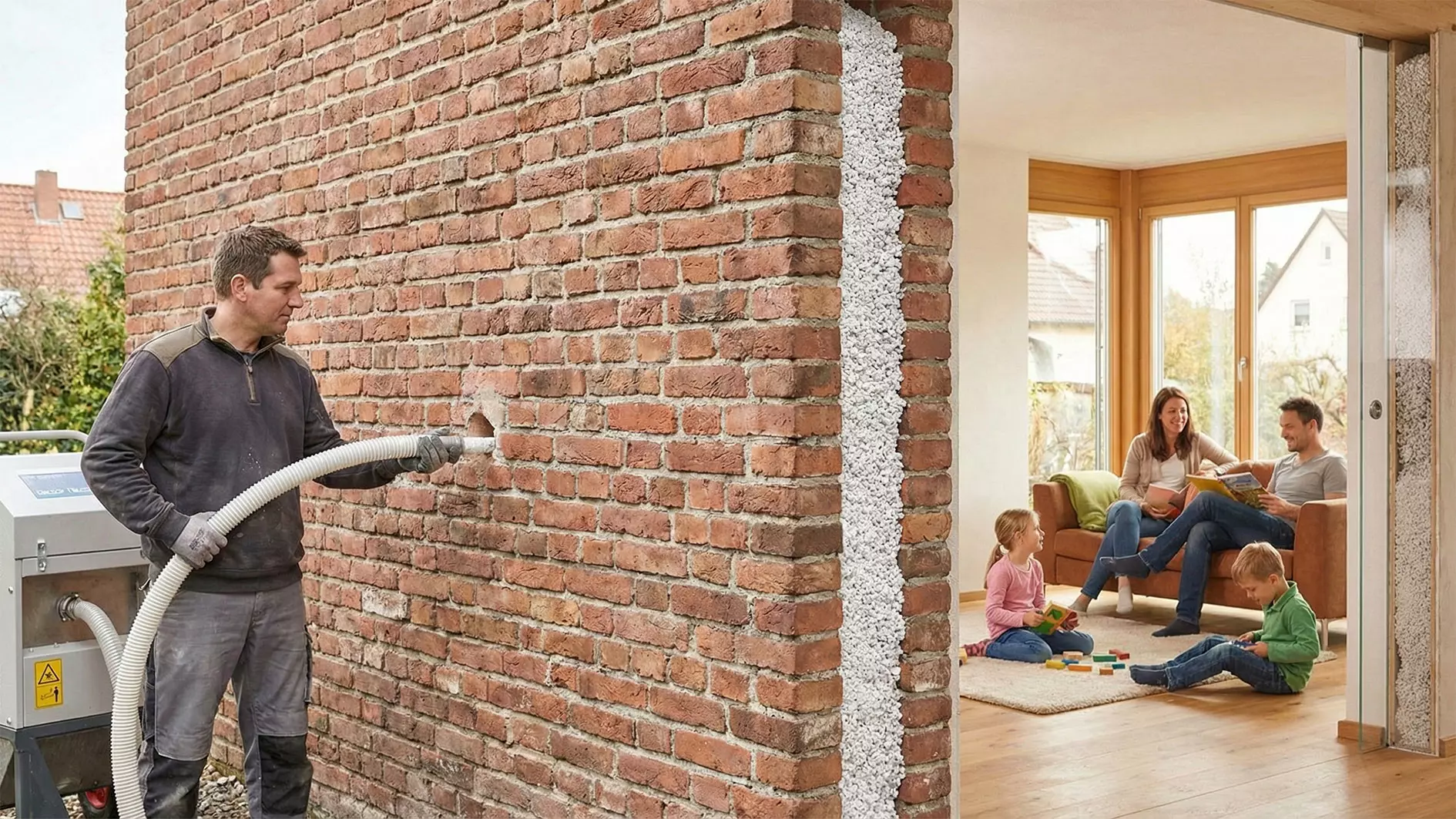 Esempio di cantiere: isolamento intercapedine con PERLAITE